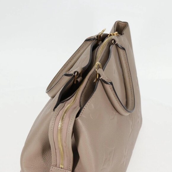 LOUIS VUITTON Monogram Empreinte Grand Palais MM Bag Beige M45833 LV Auth PP672M - Picture 7 of 16